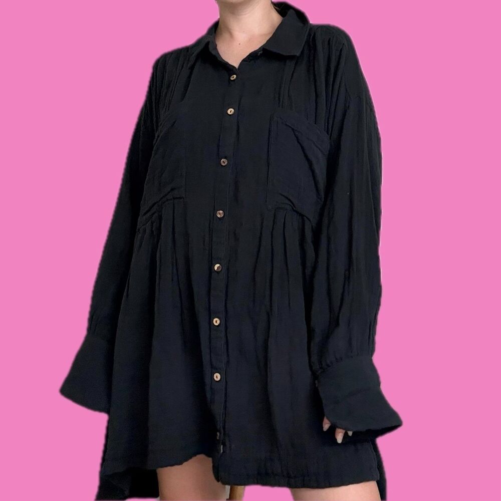 Free People Voyager Shirt Dress – Size Medium - Picture 7 of 8